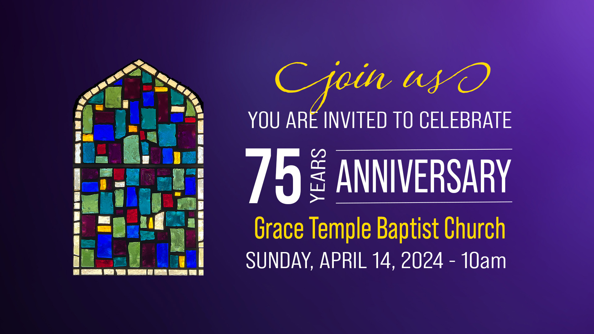 Grace Temple Baptist Church - Anniversary Celebration
